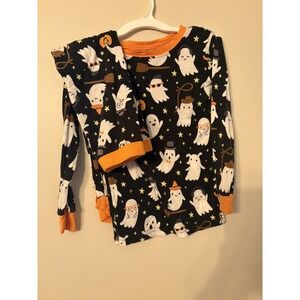 4T Halloween Friendly Ghosts Little Sleepies bamboo pajamas